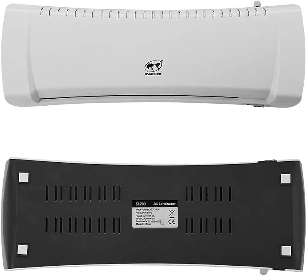 Laminating machine,SL200 Laminator Machine Hot and Cold Laminating Machine Two Rollers A4 Size for Document Photo Picture Credit Card Home School Office Electronics Supplies