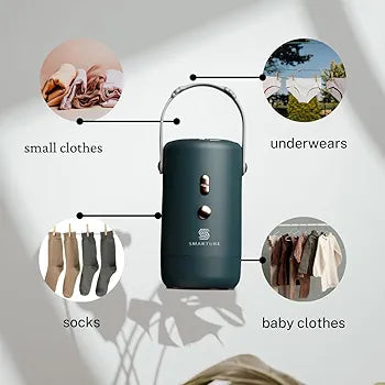 SMARTURE Travel Size Portable Dryer for Travel, Camping, Perfect for Drying