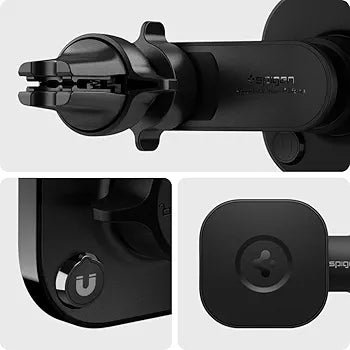 Spigen OneTap (MagFit) Designed for MagSafe Air Vent Car Mount with Detachable Swing Arm for Optimal Airflow Compatible with iPhone 15 Pro Max, 15 Pro, 15 Plus, 15, 14, 13, and 12 Series