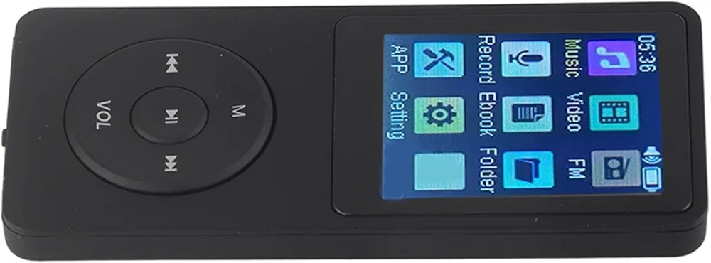 MP3 Player 32GB with Speaker Earphone Portable Mini White Music Player Support Voice Recorder E-Book 1.8 inch HD Screen Support up to 128GB