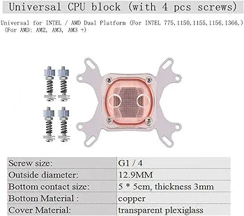 PC Water Cooling Kit DIY Water Cooling Kit with Cooler CPU/GPU Block Cylindrical Water Reservoir Pump LED Fan 240mm Heat Sink Connectors Kit All-in-one Liquid Computer Water Cooling set