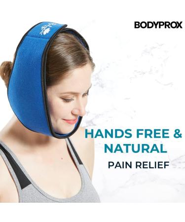 Face ice Pack for Jaw, Head and Chin, Adjustable Hot and Cold Wrap for Wisdom Teeth and TMJ Pain Relief