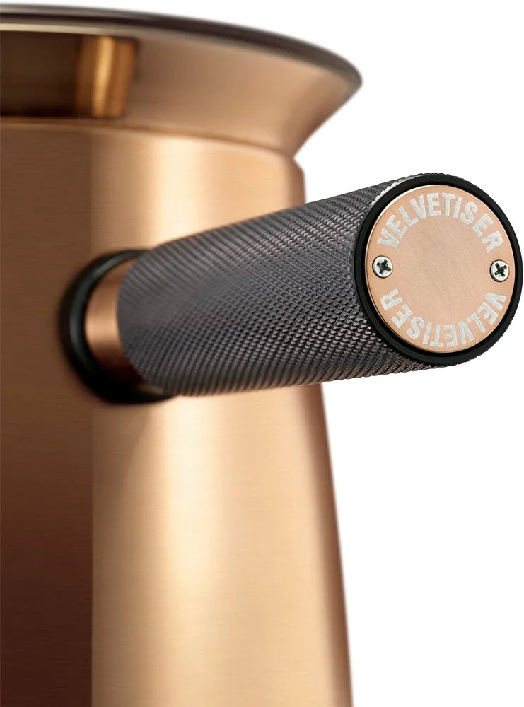Hotel Chocolat 472726AM Copper Velvetiser Hot Chocolat Maker, Aluminium