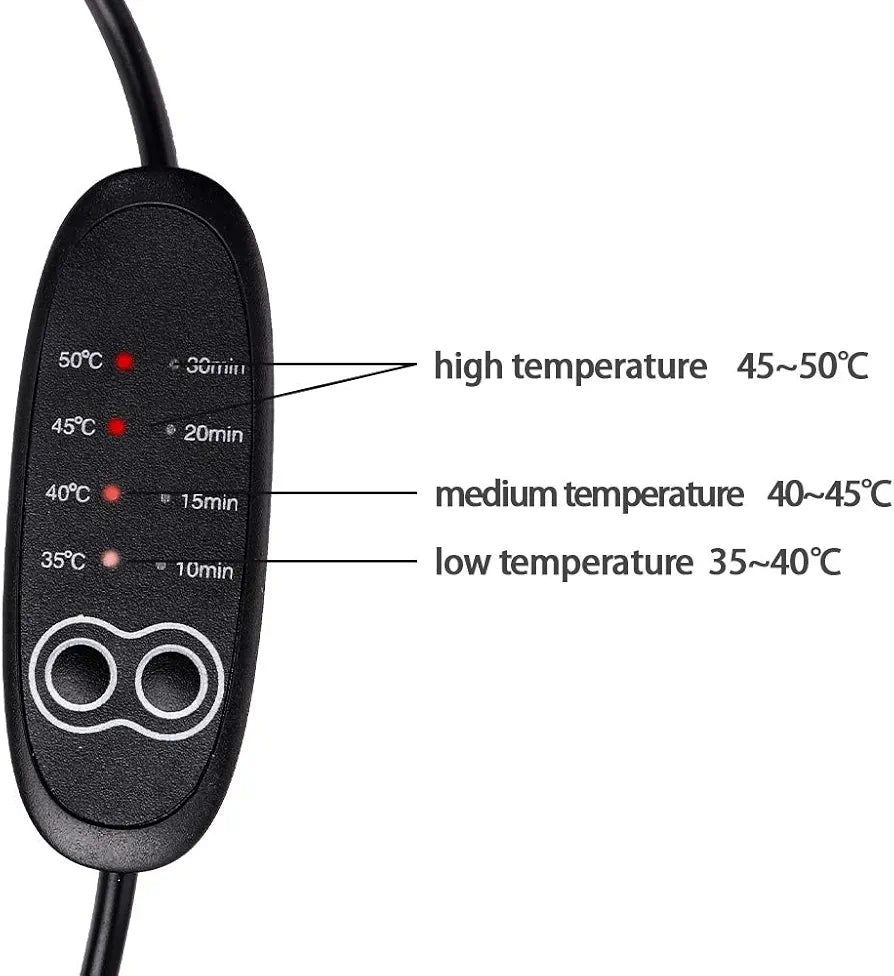 NEWGO USB Heated Eye Mask Steam Warm Eye Compress with Temperature/Timer Control Hot Eye Mask for Blepharitis, Sleeping, Dry Eyes, Tired Eyes, Stye