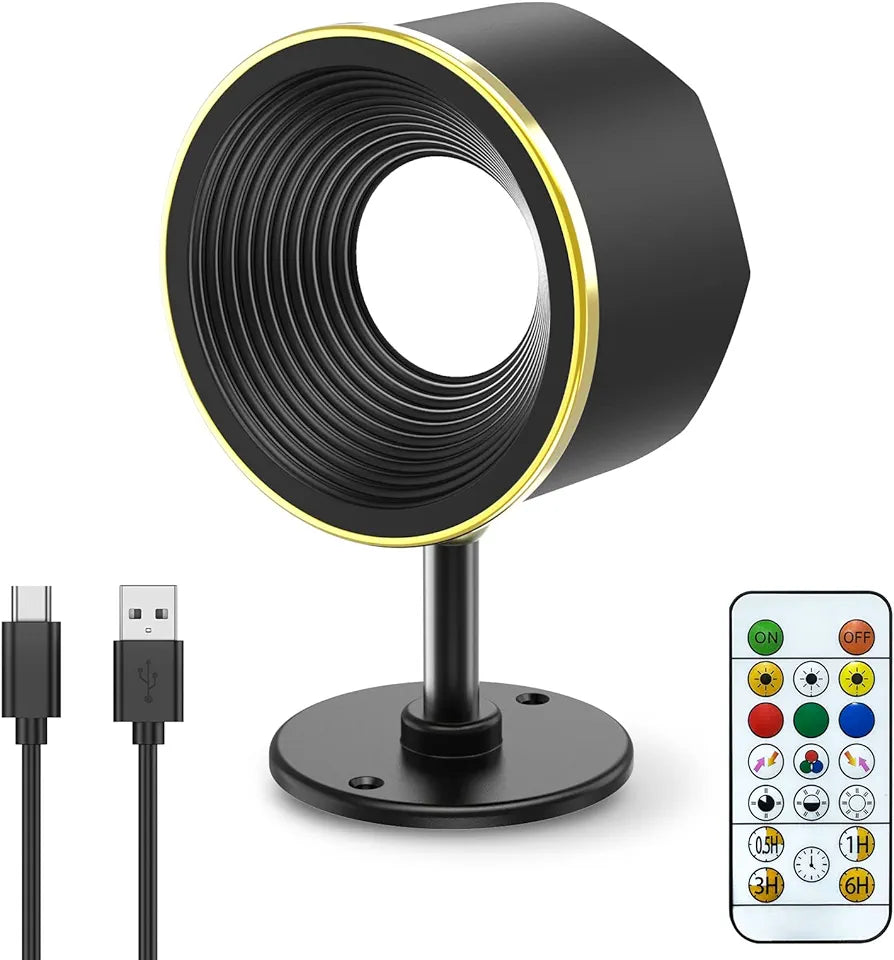 Newest LED Wall Sconce,Rechargeable Wall Mounted Lamp, 16 Colors, 360° Adjustable Base, Remote