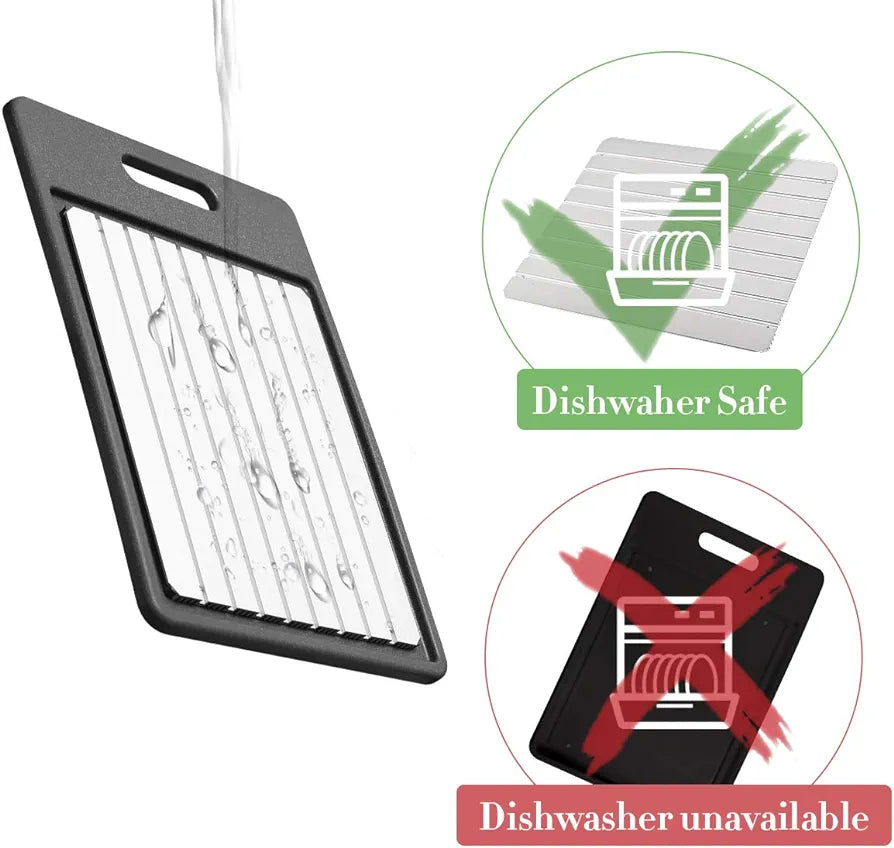 GEMITTO Defrosting Tray, Fast Thawing Plate for Defrosting Frozen Food