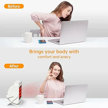 Hangsun Infrared Heat Lamp,Portable Infrared Lamp with Ceramic Glass Plate Wide Heating Range for Office Room Desk Indoor Use