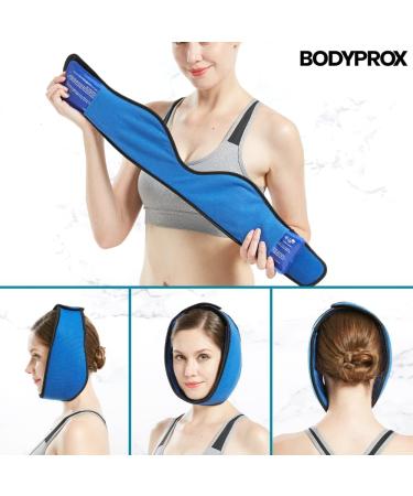 Face ice Pack for Jaw, Head and Chin, Adjustable Hot and Cold Wrap for Wisdom Teeth and TMJ Pain Relief