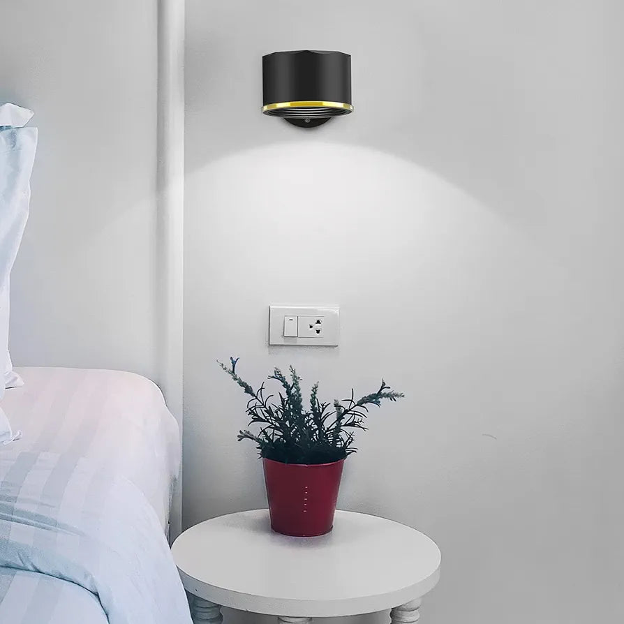 Newest LED Wall Sconce,Rechargeable Wall Mounted Lamp, 16 Colors, 360° Adjustable Base, Remote