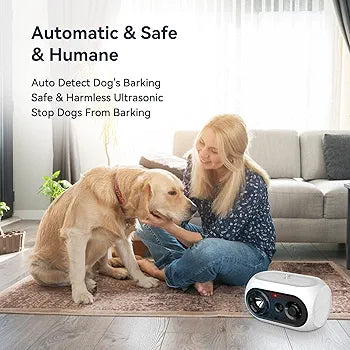 Queenmew Anti Barking Device, Ultrasonic Dog Barking Deterrent