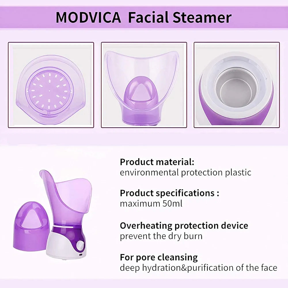 NTFS Beauty Moisturizing Facial Steamer Clean & Hydrate Skin, Professional Facial Treatment For Personal Sauna SPA
