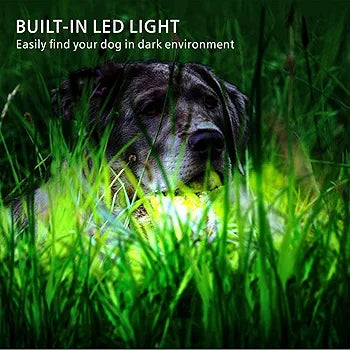 F-color Dog Training Collar Rechargeable Waterproof Dog Shock Collar for Dogs with Remote 2600ft with Beep Vibrating Shock LED Light 4 Modes for Small Medium Large Dogs