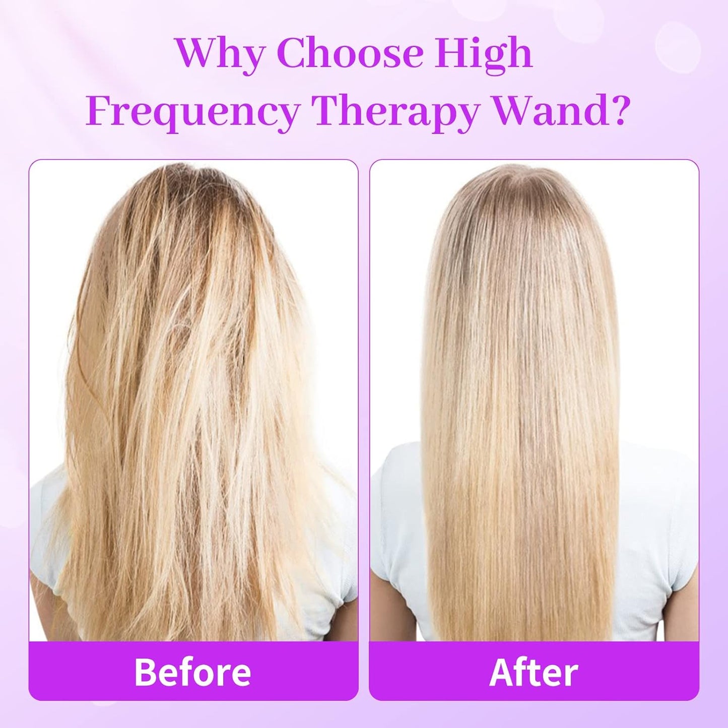 Portable High Frequency Facial Machine Wand Skin Tightening Facial, Firms Skin Reduces Wrinkles