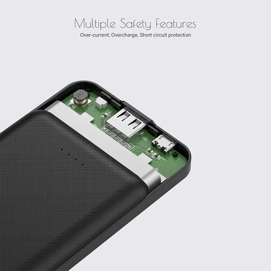 Miady 2-Pack 5000mAh Mini Portable Charger, Power Pack with 5V 2.4A USB Output, Power Bank Phone Charger for iPhone 12/13/14 Series, Android Phones and etc