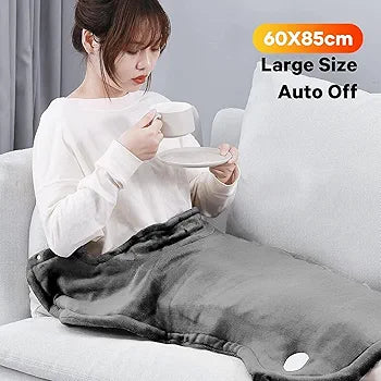 Heating Pad for Back Relaxation - Electric Heating Pad for Shoulders and Neck - Wearable Wrap Around Heat Pads - 24"x33" Fast Heated Wrap with 6 Temperature Settings, 1.5H Auto Shut Off,
