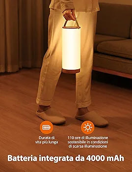sympa Table Lamp, Smart Dimmable LED Bedside Lamp Night Light for Kids, Touch Sensor RGB Mode, IP45 Waterproof for Bedroom Party Bar Camping, Living Room