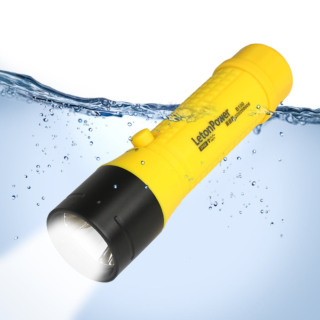 Hunter B100 Diving Flashlight (1500 Lumens/Spotlight Diving Light)