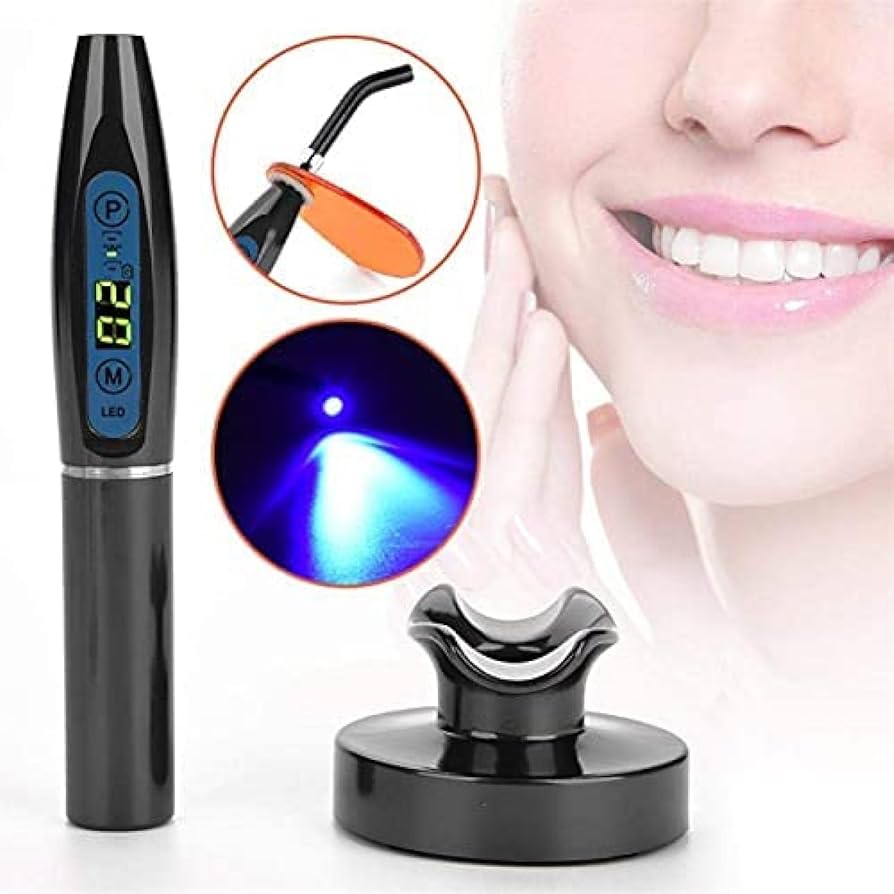 Dental Curing Light Wireless Cordless Big Power Blue Light LED Light with Charging Suitable Dental Hospital Clinic Family Essential