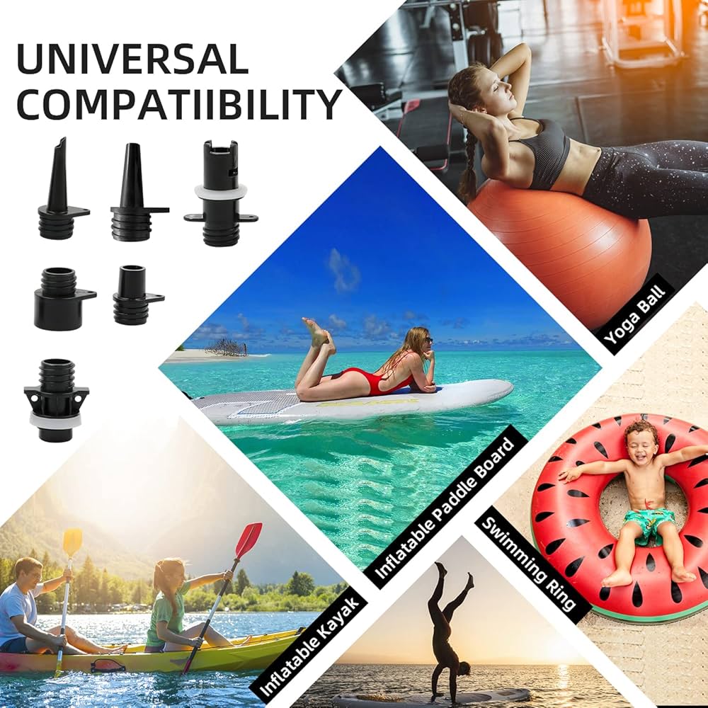 BEWELLAERO Rechargeable Paddle Board Pump,16PSI SUP Air Pump with Intergrated Battery, Portable ISUP Inflator & Deflator for Inflatable Kayak, Tent, Boat, Mattress