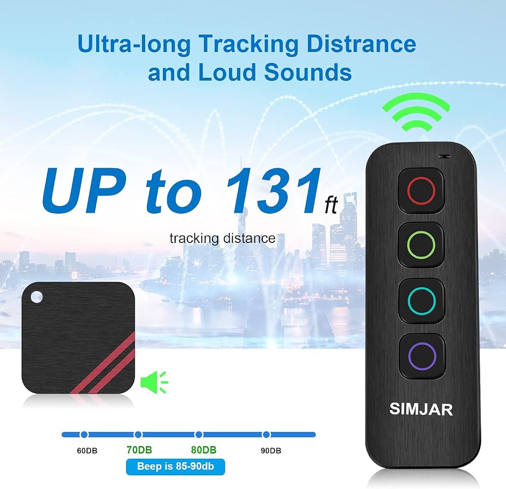 SIMJAR Rechargeable Key Finder with Flashlight