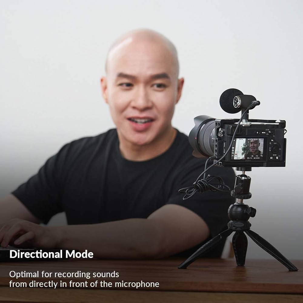 ORANGEMONKIE Q Mic Video Kit with Omni/Cardioid Microphone and Accessories for Cameras & Smartphones with 3.5mm