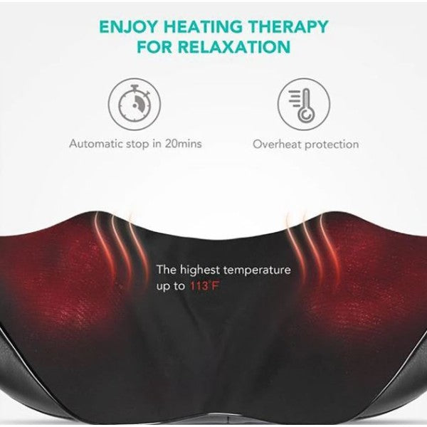 Naipo Shoulder & Neck Shiatsu Kneading Massager, Black - MGS-150DC