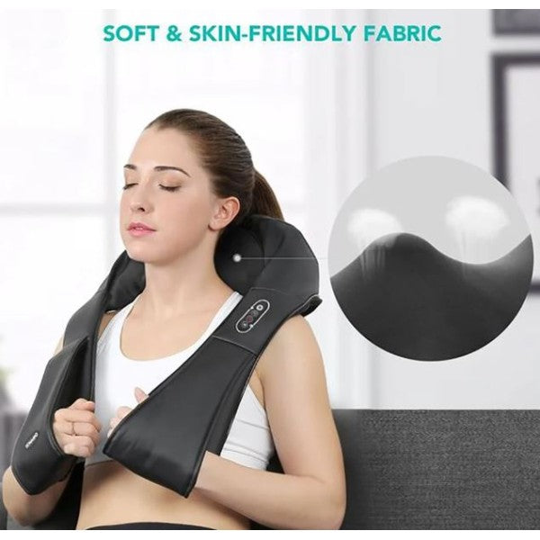 Naipo Shoulder & Neck Shiatsu Kneading Massager, Black - MGS-150DC