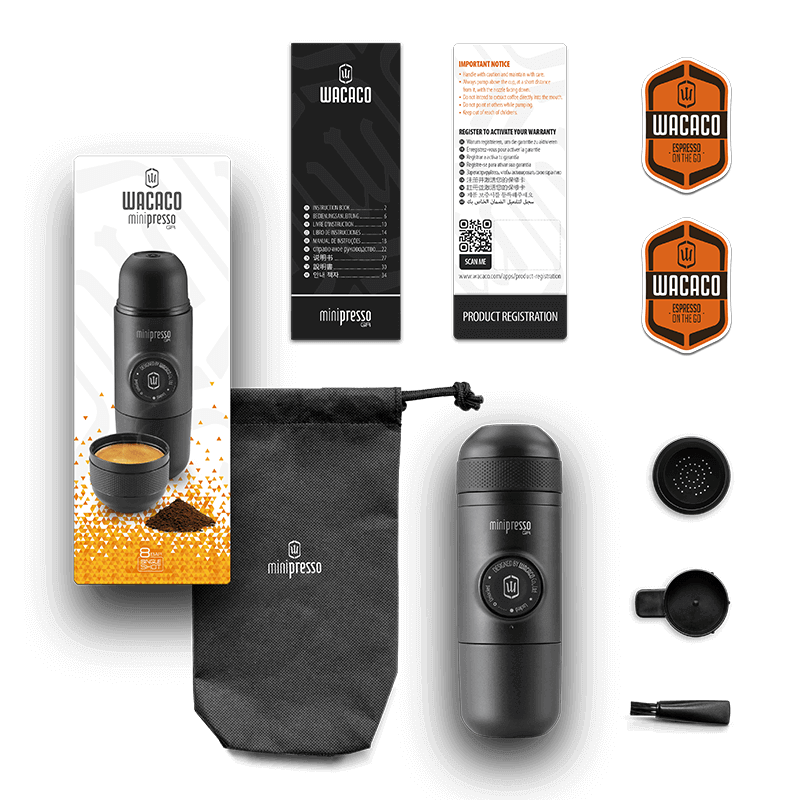 Portable espresso machine
MINIPRESSO GR