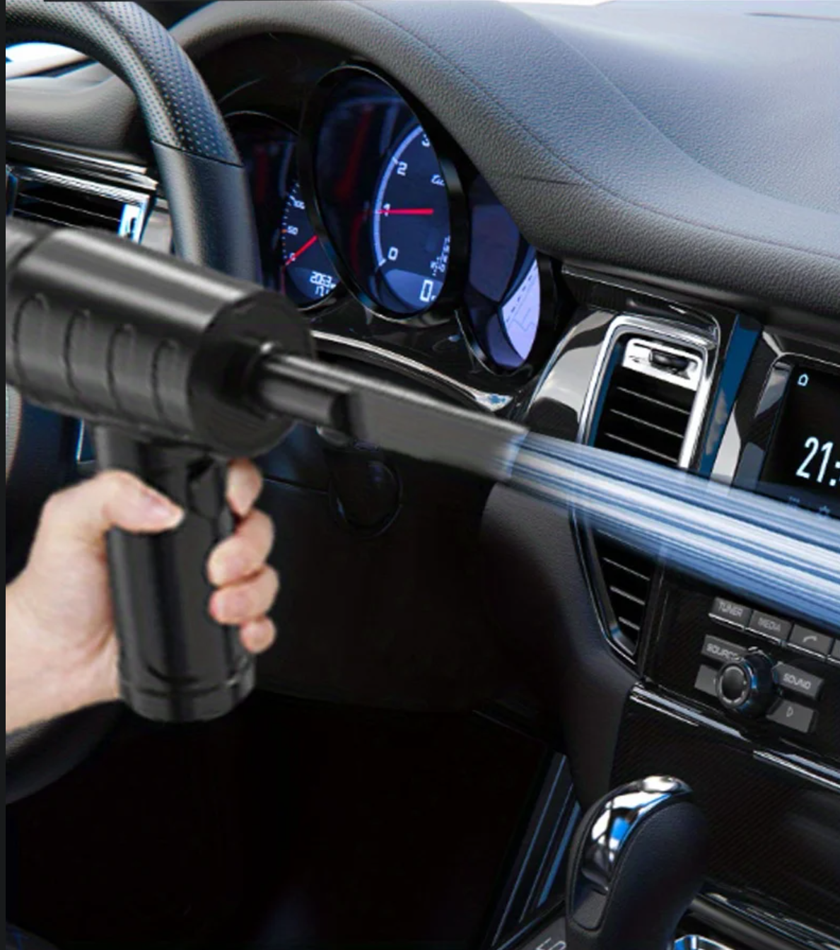 Car Vacuum Cleaner Air Duster Blower 2in1 USB 6000mAh 7200Pa -
