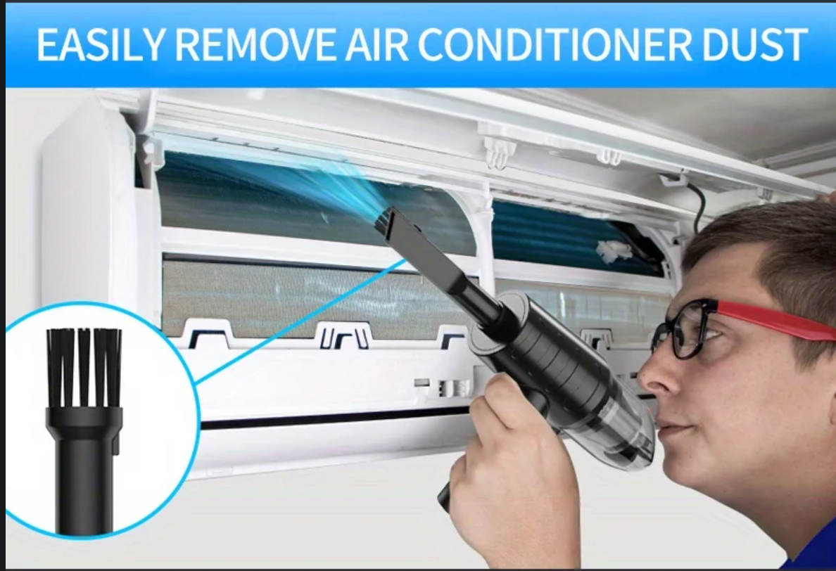 Car Vacuum Cleaner Air Duster Blower 2in1 USB 6000mAh 7200Pa -