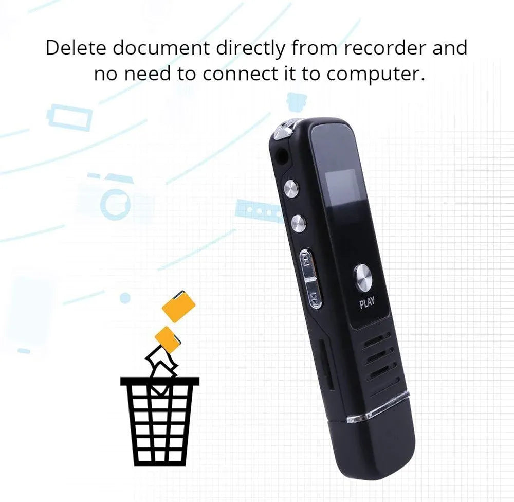 Mini Hidden Voice Recorder Professional Pen 8GB Digital Voice Recorder USB Small Dictaphone MP3 Portable TF Card Audio recorder