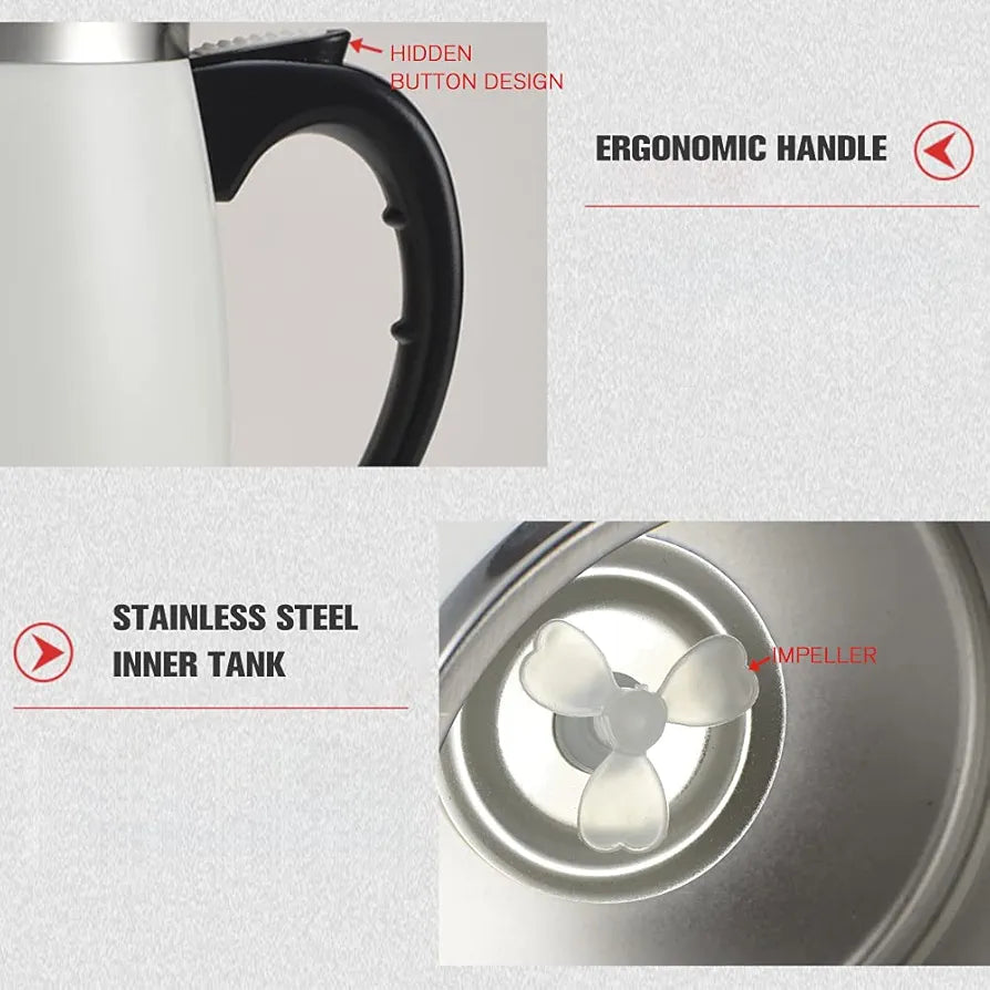 Self Stirring Mug 450ml Coffee Cup Stainless Steel Inner Automatic M ing Coffee Tea Hot Chocolate Milk Protein Shake for Home Office Travel AURH'