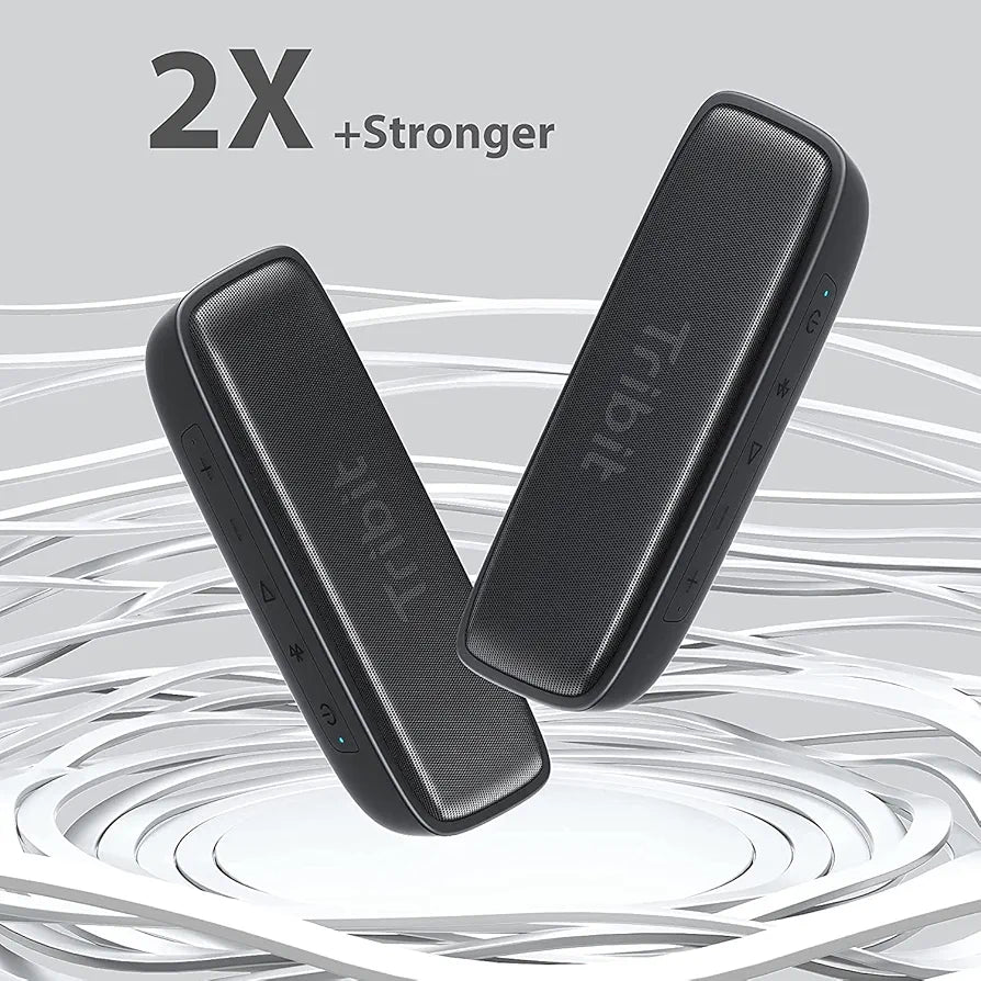Tribit XSound Surf Bluetooth Wireless Speakers 12W,Bluetooth 5.0,Loud HD Sound,IPX7 Waterproof,Wireless Stereo Pairing,10H Playtime,Type-C Charging,100ft BT Range,Built-in Mic,for Home,Outdoor,Travel