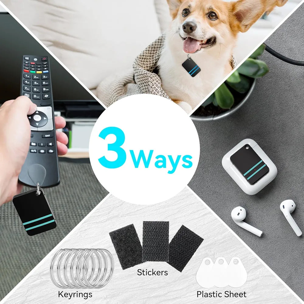 Esky Key Finder Fob, Item Tracker Key Finders & Trackers with 85dB Noise Sound and 6 Receivers Wallet Finder and Item Locator