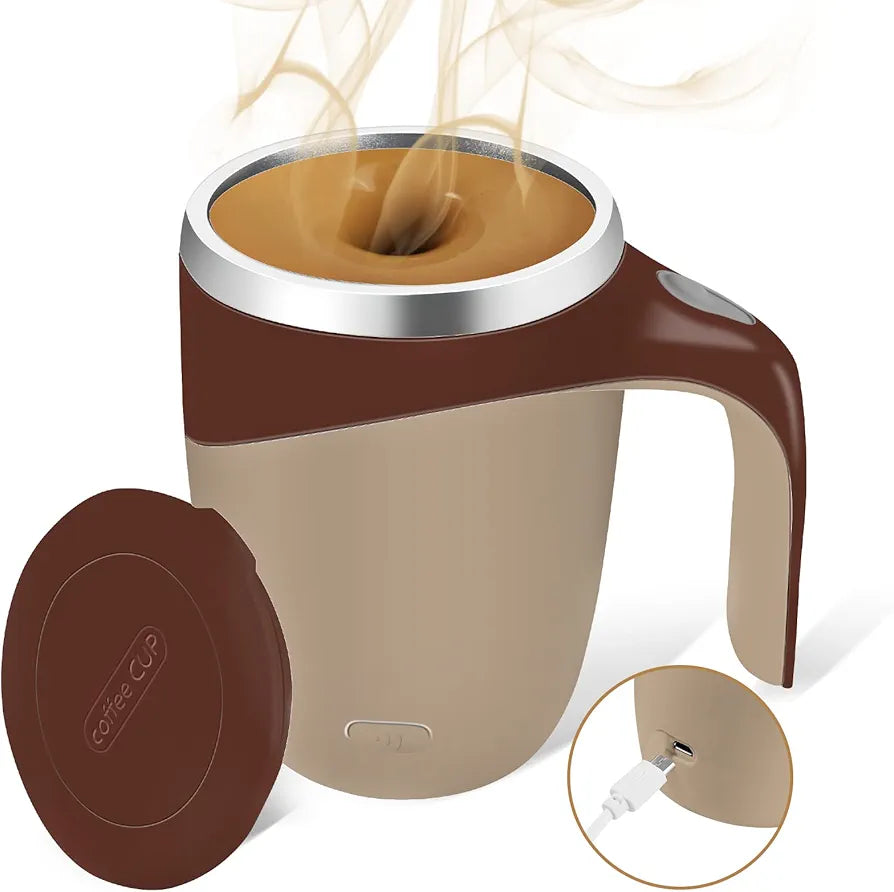 Self Stirring Mug,Rechargeable automatic magnetic Self stirring coffee mug,Rotating Home Office Travel Mixing Cup,To Stir Coffee, Chocolate, Milk, Protein,Cocoa Etc