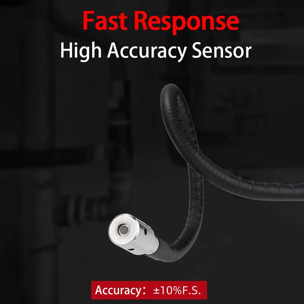 Gas Leak Detector | Portable Combustible Gas Detector | Handheld Gas Sniffer | Detection of Natural Gas, Methane and Combustibles | LCD Display | Provides PPM Read Out | ABS Shell Anti-Drop