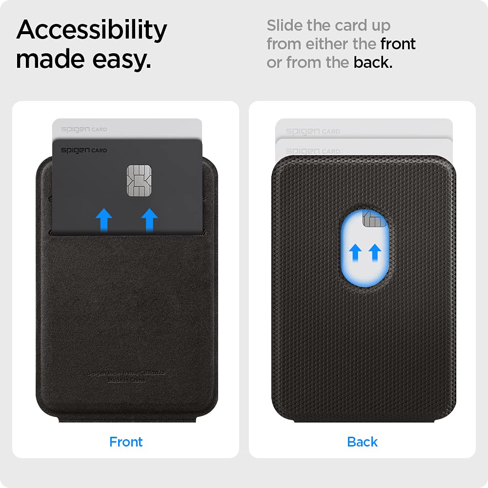 Spigen Smart Fold (MagFit) Magnetic Wallet Card Holder Designed for MagSafe with Kickstand Compatible with iPhone 16/15/14/13/12 Models