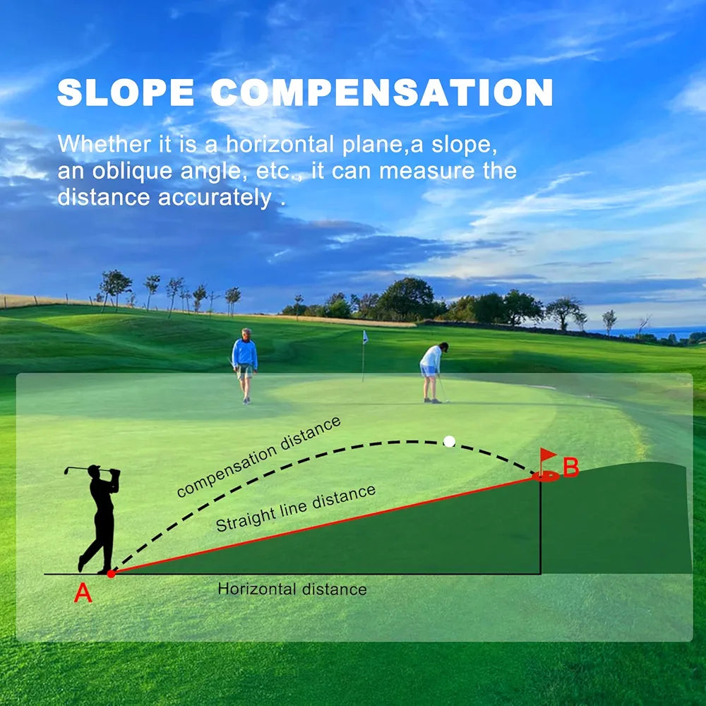 WELLRAY Golf Rangefinder, Laser Golf Rangefinder with Slope,650 Yards Rang Finder Devices with 6X Magnification & Flag Pole Locking Vibration Function, Range Finder for Golfing & Hunting,3 Modes