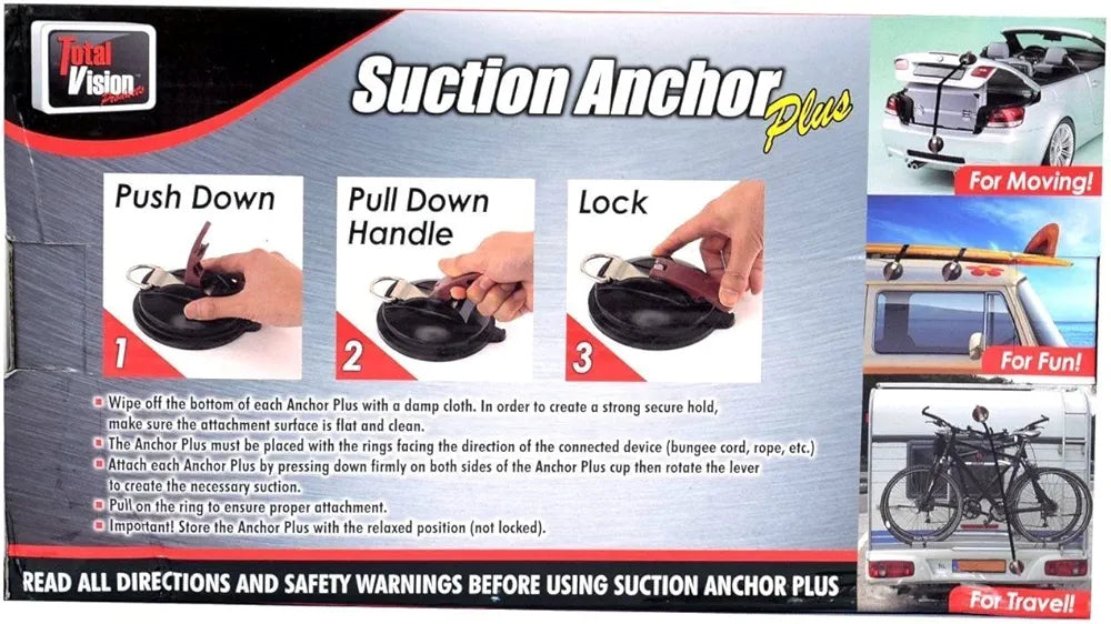 Suction Anchor Plus - Very Useful in Securing Items While Travelling; Especially Camping