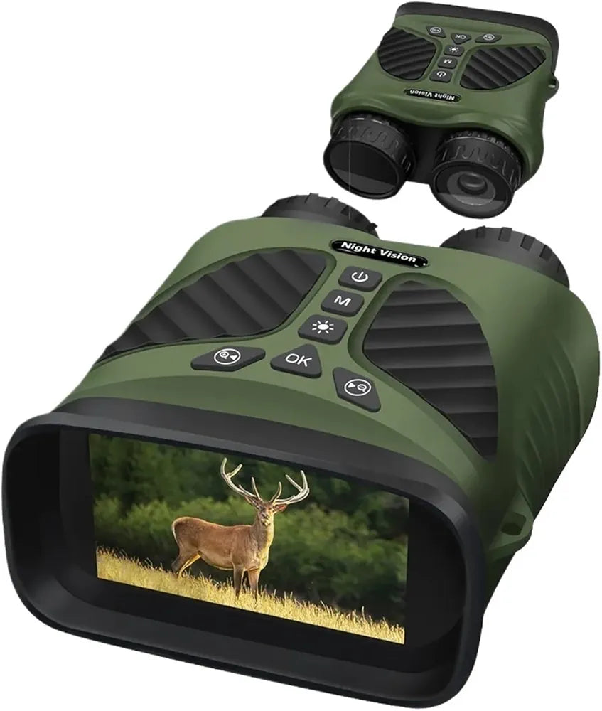 DT39 2.5K U 40M Pixels Binoculars Telescope 4X Optical 8X Zoom Digital 300M Infrared Night Vision for Camping (Color : Green)