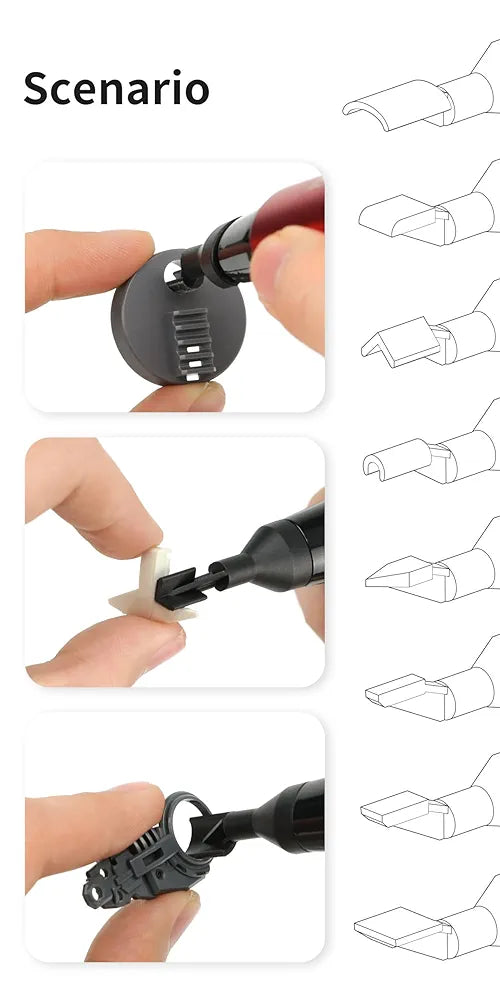 Electric Reciprocating Sander – Precision Multi-Speed Sanding Tool with Fine Sandpaper for Crafts, Miniatures, Jewelry, Woodworking, Resin Kits, Model Automotive Detailing, DIY & Hobbyists