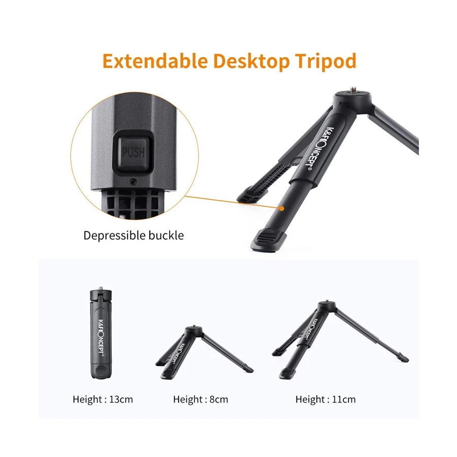 K&F Concept KF-300 Professional LED Video Light With Mini Tripod #KF34.012V1