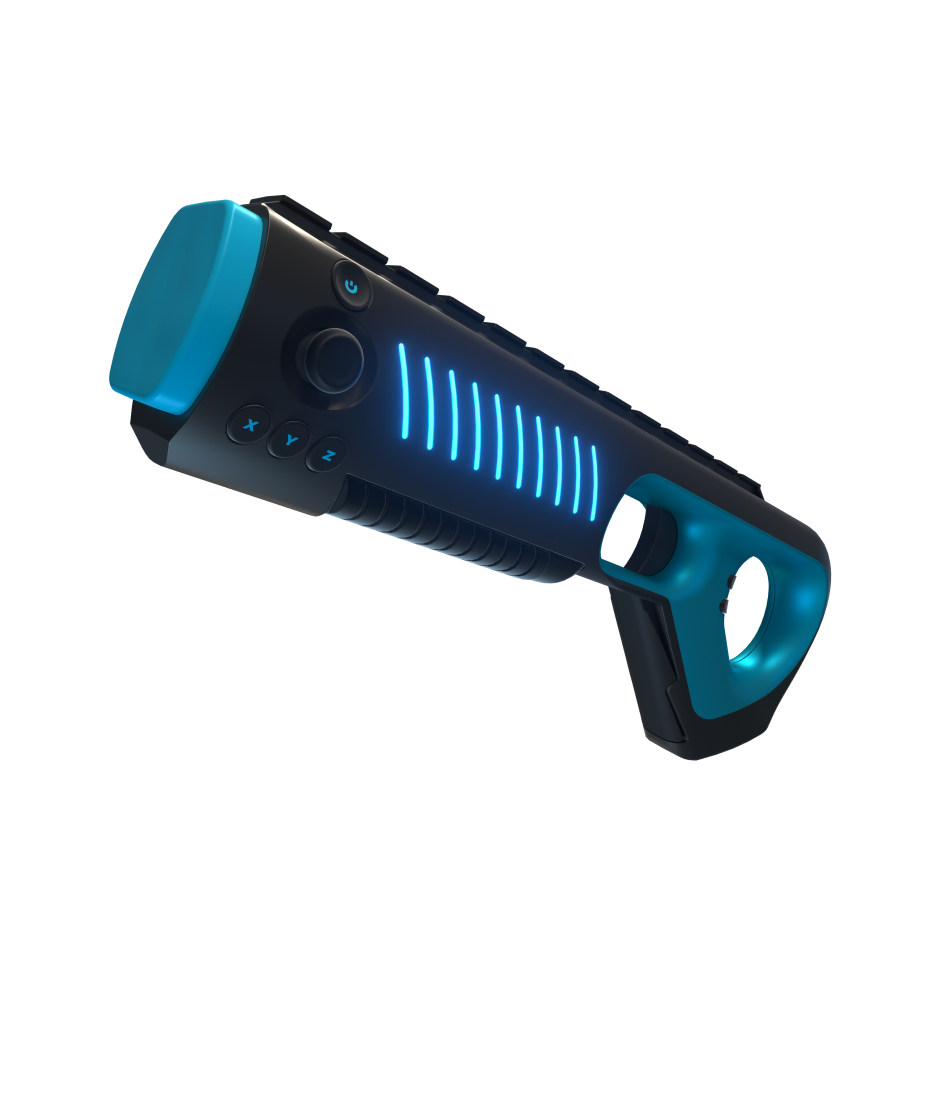 Arkade Motion Blaster Virtual Reality Gaming Gun Controller with Bluetooth Connectivity and Built in Haptics (PC, Android, IOS)
