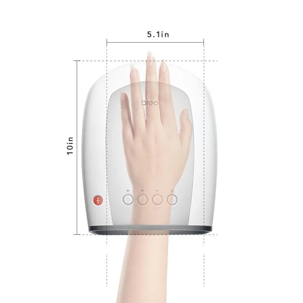 Breo iPalm520e Hand Massager with Heat and Compression, Cordless Electric Hand Massager Gifts for Women & Men