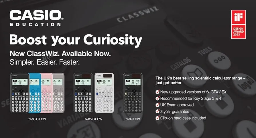 New Casio FX-83GTCW Black Scientific Calculator