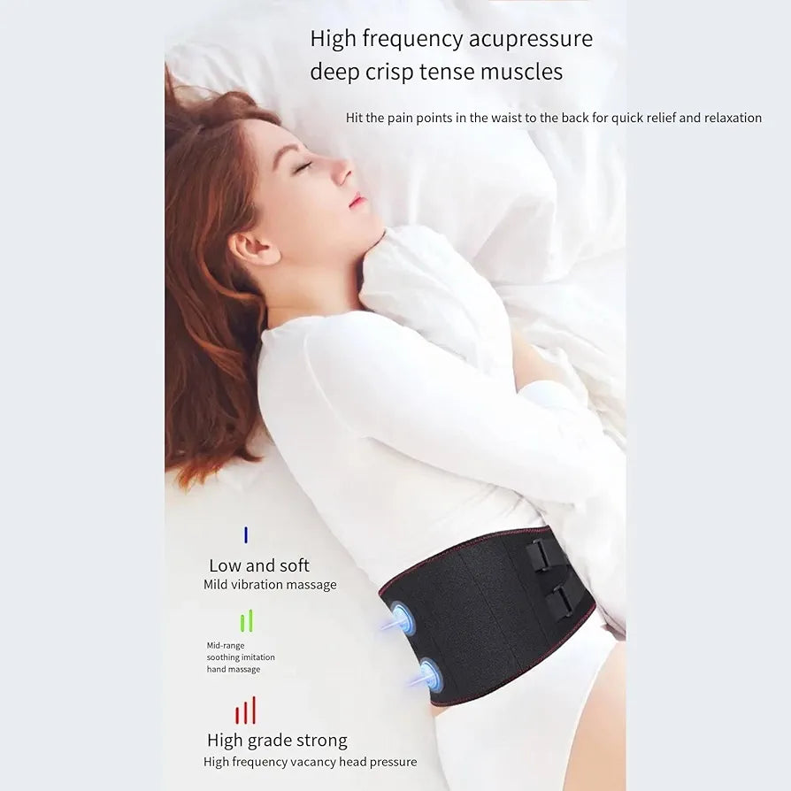 Heated Belt Warming Hot Compress, Period Pain Relief Belt Heating Physiotherapy Waist Protector Electric Abdominal Massager