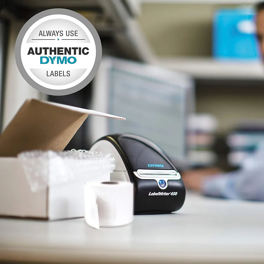 DYMO Label Printer LabelWriter 450 Direct Thermal Label Printer, Great for Labeling, Filing, Shipping, Mailing, Barcodes and More