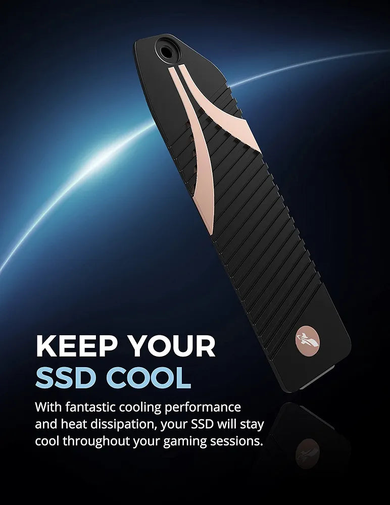 Sabrent 500 GB Rocket 4 PLUS NVMe 4.0 Gen4 PCIe M.2 Internal Extreme Performance SSD + M.2 NVMe PS5 Heatsink Combo (SB-RKT4P-PSHS-500