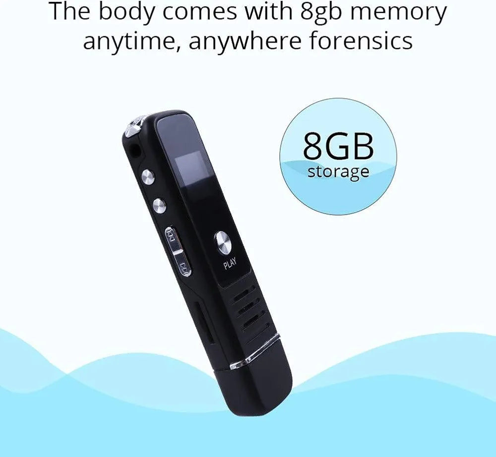 Mini Hidden Voice Recorder Professional Pen 8GB Digital Voice Recorder USB Small Dictaphone MP3 Portable TF Card Audio recorder