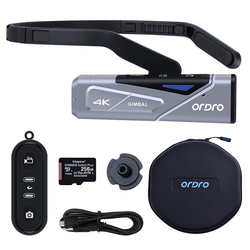 ORDRO EP7 Head Wearable 4K 60fps Video Sony sensor Camera With Remote Control